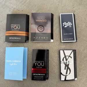 Mixed Designer Fragrance Samples for Men / Mini Spray Set of 6